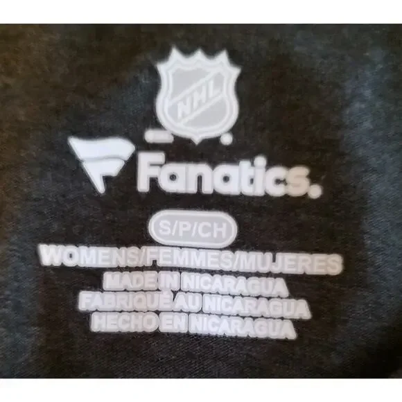 Women's Boston Bruins Shirt Gray Fanatics NHL Round Neck - Small NWT - Picture 3 of 6